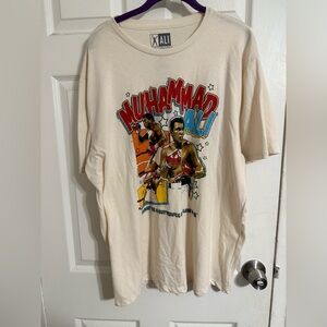 ALI Men's Cream Graphic Tee